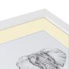 ArtToFrames 8x8 inch Satin White Frame Picture Frame with 2 Inch Single Oyster Mat, SingleMat-FRBW26074-8x8-791 view 4