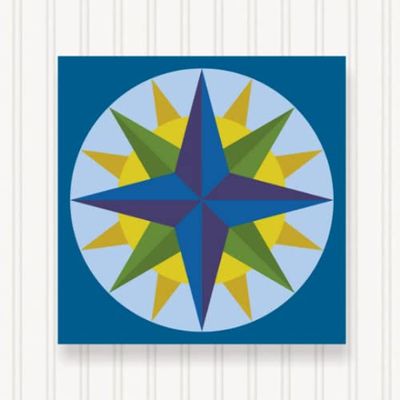 BARN Quilt Block Outdoor Square BQ029 | 6 Sizes | Outside Pattern | Wall Art | Yard Art | Barn Quilt Sign | Farm Quilt Design (23.5" x 23.5" 1 Sided)