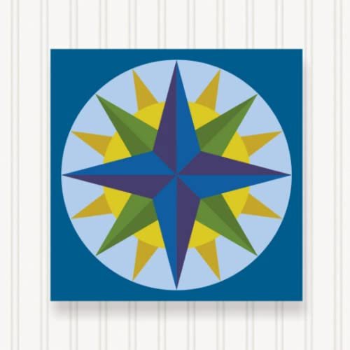 BARN Quilt Block Outdoor Square BQ029 | 6 Sizes | Outside Pattern | Wall Art | Yard Art | Barn Quilt Sign | Farm Quilt Design (23.5" x 23.5" 1 Sided)