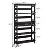 Convenience Concepts Omega 5 Tier Bookcase with Drawer, Espresso view 3