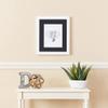 ArtToFrames 4x6 inch Satin White Frame Picture Frame with 2 Inch Single Black Mat, SingleMat-FRBW26074-4x6-89 view 3