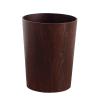 DRSFF Wooden Trash Can Round Garbage Bin Large Without Lid Rubbish Container Under Desk Waste Paper Basket Simple Storage Bucket Durable Recycling Bins Wastebasket (Color : C) view 1