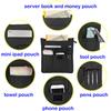 newganbo Waitress Apron Server Aprons Serving Aprons for Waitresses Cute Reusable Restaurant Teacher Money Pouch with Adjustable Belt and Shoulder Strap view 4