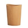 DRSFF Nordic Trash Bin Round Wooden Garbage Can Large Capacity Durable Rubbish Bins for Bathroom Kitchens Living Room Bedroom Office Uncovered Waste Paper Basket (Color : A) view 1