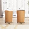 DRSFF Garbage Container Wooden Trash Can Home Creative Rubbish Storage Bucket Uncovered Wastebasket Cans Recycling Bin for Home Bedroom Kitchen Hotel Living Room (Color : B) view 2