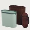 DRSFF Ultra-Narrow Kitchen Trash Can with Swing Top LidHome Wooden Gap Garbage Bin for Bathroom Bedroom Offices Durable Large Waste Paper Basket (Color : C) view 1