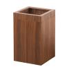 DRSFF Wooden Square Large Garbage Bin Uncovered Trash Can Living Room Bathroom Decor Rubbish Container Waste Paper Basket Home Living Room Bedroom Wastebasket (Color : A) view 1