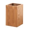 DRSFF Bathroom Garbage Can Office Wooden Waste Paper Basket Room Living Bedroom Rubbish Bucket Uncovered 12 L Three-Dimensional Square Trash Recycling Bins (Color : B) view 1