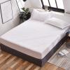 CFYCYHDZHT Queen Size Sheet Set,Thick Quilted Non-Slip Solid Color Mattress Protector,Elderly Kids Bedroom Waterproof Urine Barrier Fitted Sheets,White,120cmx200cm view 1