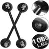 2 PCS Giant Inflatable Dumbbell Barbell - Carnival Circus Birthday/Halloween Party Decorations Supplies Fake Weights Cosplay Props - Blow Up Costume Photo Booth Props Accessory view 2