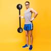 2 PCS Giant Inflatable Dumbbell Barbell - Carnival Circus Birthday/Halloween Party Decorations Supplies Fake Weights Cosplay Props - Blow Up Costume Photo Booth Props Accessory view 4