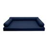 *Cover ONLY*-Style 6 Outdoor Daybed Mattress Bolster Pillow Slipcovers Knife Edge Crib-AD101 view 2