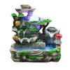 Desktop Fountain Waterfall,Water Fountains Indoor Desktop Simulation Rockery Water Fountain Bonsa with Atomizer Indoor Relaxation Tabletop Fountain LED Light for Desktop Gift (CQ-C) view 1