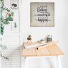 Always Believe Something Wonderful is About to Happen Sign Wooden Wall Farmhouse Decorative Motivational Signs for Happy Life Funny Positive Wood Plaque Rustic Quote Decor for Home Room Office view 3