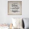 Always Believe Something Wonderful is About to Happen Sign Wooden Wall Farmhouse Decorative Motivational Signs for Happy Life Funny Positive Wood Plaque Rustic Quote Decor for Home Room Office view 4