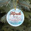 Christmas Ornament with Name On It to My Miracle Christma Ornaments Never Forget That I Love You Xmas Decoration Tree 2025 Noel Gift Family Keepsake 3" view 1