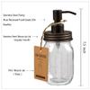 Amolliar 4 Pack Mason Jar Liquid Soap Dispenser, Rustproof Stainless Steel Lid Pump, Refillable Hand Soap for Bathroom, Kitchen, Cute Farmhouse Decor for Dish Soap, Liquid Soap, Lotions(Bronze) view 4