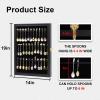 COMSREV 36 Souvenir Tea Spoon Display Case Wall Mount Lockable UV Protection Acrylic Door Wood Display Rack Stand for Spoon view 2