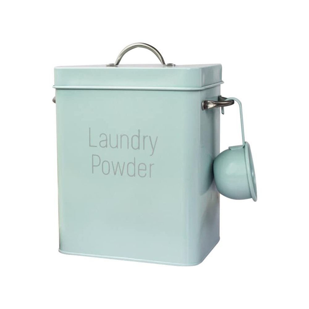 Cabilock Sturdy Iron Pet Food Bin Dog Treat Storage Laundry Powder Bucket 1 Set Multi-use Container