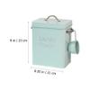 Cabilock Sturdy Iron Pet Food Bin Dog Treat Storage Laundry Powder Bucket 1 Set Multi-use Container view 2