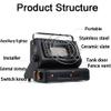 Portable Butane Heater Stove, Outdoor Warmer Propane Butane Tent Heater, 2 in 1 Propane Heater/Stove for Camping Fishing, Hiking, Fishing (Color : Black) view 2