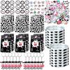 104 Pcs Cow Party Favors Include Cute Cow Silicone Bracelets Keychain Party Present Bags Waterproof Animal Stickers for Birthday Supplies view 1