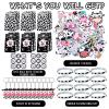 104 Pcs Cow Party Favors Include Cute Cow Silicone Bracelets Keychain Party Present Bags Waterproof Animal Stickers for Birthday Supplies view 3