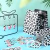 104 Pcs Cow Party Favors Include Cute Cow Silicone Bracelets Keychain Party Present Bags Waterproof Animal Stickers for Birthday Supplies view 4