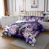 Boho Elephant Bedspread Bohemian Coverlet Set The African Grassland Safari Animal Quilted for Kids Men Women Adults Paisley Lotus Exotic Bedspread Quilt Set with 2 Pillow Cases Queen Size view 3