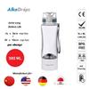 Alkadrops Hydrogen Rich Water Bottle Generator Sport Maker Machine | PEM Membrane & SPE Technology Ionizer Self- cleaning Function - 380ml. white view 3
