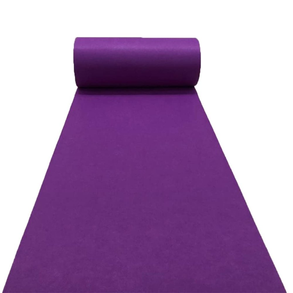 Wedding Aisle Runner 1.5m Wide Romantic Purple Wedding Carpet, 2mm Thick Aisle Step Decorative Foot Pads, Non-Slip and Wear-Resistant, Can Be Cut at Will (Size : 1.5x8m)