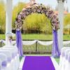 Wedding Aisle Runner 1.5m Wide Romantic Purple Wedding Carpet, 2mm Thick Aisle Step Decorative Foot Pads, Non-Slip and Wear-Resistant, Can Be Cut at Will (Size : 1.5x8m) view 3