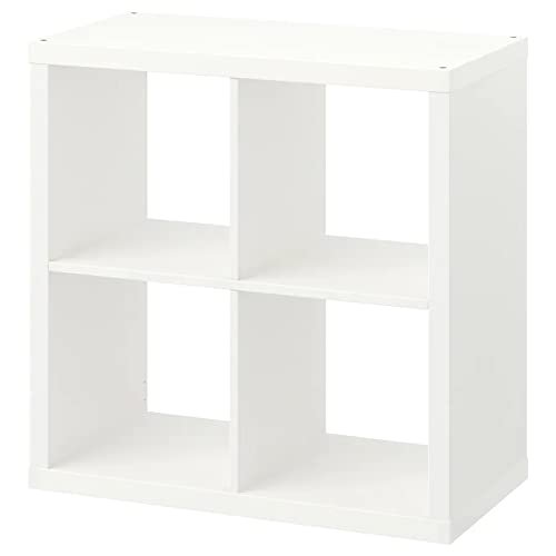 HSD Kallax 4 Shelving Unit Bookcase Larger Storage Solution Perfect For Baskets Or Boxes, White, Size 77 x 77 CM