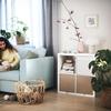 HSD Kallax 4 Shelving Unit Bookcase Larger Storage Solution Perfect For Baskets Or Boxes, White, Size 77 x 77 CM view 4