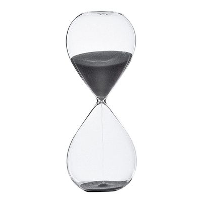 BAWAQAF 30 Minutes Transparent Glass Sand Hourglass Creative Sandglass Timer Clock Countdown Timing Valentine's Day Gifts Home Decor