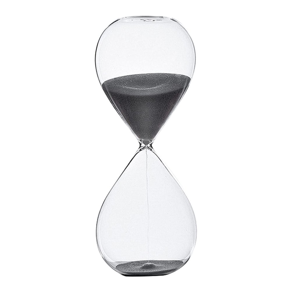 BAWAQAF 30 Minutes Transparent Glass Sand Hourglass Creative Sandglass Timer Clock Countdown Timing Valentine's Day Gifts Home Decor