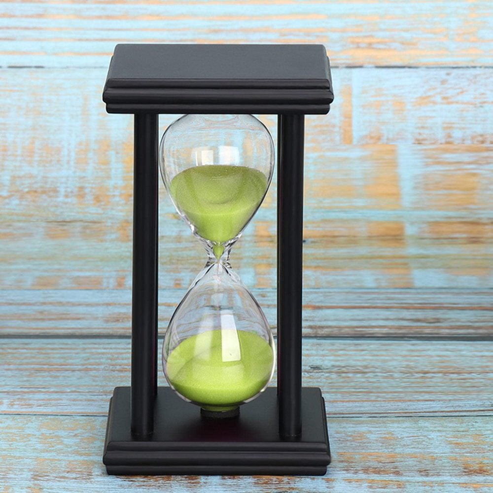 BAWAQAF 45 Minutes Hourglass Sand Timer Kitchen School Modern Wooden Hour Glass Sandglass Sand Clock Tea Timers Home Gift Decorati