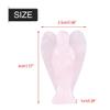 Rose Carved Angel Stones, Angel Healing Crystal Pocket Guardian Angel Figurine Small Angel Statue for Home Decorations view 4