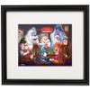 Christmas Cards: Holiday Characters meet Dogs Playing Poker Cartoon Matted, Framed and Signed view 1