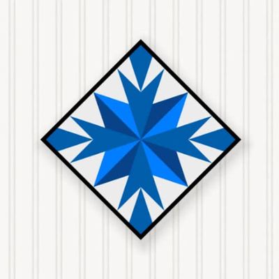 BARN Quilt Block Outdoor Square BQ049-01 | 6 Sizes | Outside Pattern | Wall Art | Yard Art | Barn Quilt Sign | Farm Quilt Design (34" x 34" 1 Sided)