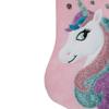 20.5" Pink Velvet Unicorn with Sequins Christmas Stocking view 2