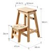 LHYZF Portable Stepladder 2 Step Stool, Multifunction Kitchen Step Stool Home Library Climb Ladder Shoe Bench Flower Rack Library Climb - 150Kg view 2