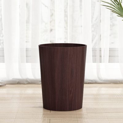 DRSFF Garbage Bin Trash Can Waste Paper Basket Wooden Wastebasket Rubbish Container Storage Bucket - for Bathrooms, Kitchens, Home Offices, Dorm Rooms,Bedroom (Color : B)