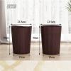 DRSFF Garbage Bin Trash Can Waste Paper Basket Wooden Wastebasket Rubbish Container Storage Bucket - for Bathrooms, Kitchens, Home Offices, Dorm Rooms,Bedroom (Color : B) view 2