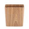 DRSFF Contemporary Natural Wood Trash Can Square Rubbish Bin | Kitchen Bathroom Garbage Container with Bag Clip | Wooden Without Cover Wastebasket Home Waste Paper Basket view 1