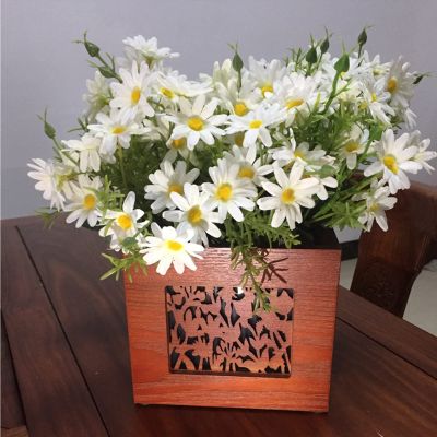 DRSFF Desktop Trash Can Small Waste Bin Wooden Mini Garbage Bucket Paper Basket Rubbish Container Storage Box - for Home Living Room Bedroom Coffee Table