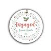 1st Christmas Engaged Budding Wreath with Holly Ornament view 1