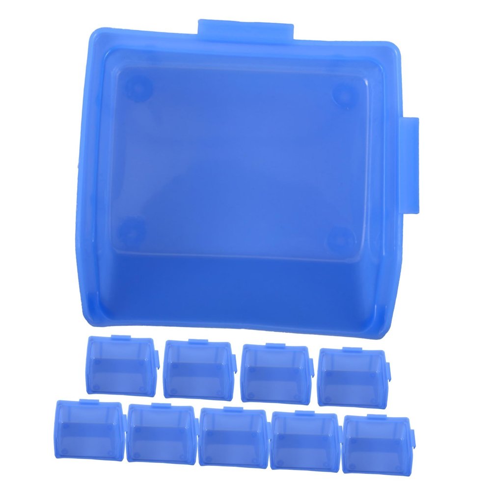 Cabilock 10pcs Tool Box Storage Box Garage Storage Bins Lids Screw Organizer Bins for Organizing