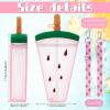 4 Pieces Cute Ice Cream Water Bottles with Strap Kawaii Camera Shaped Drinking Purse Ice Bar Transparent Jug Cup for Camping Sports Shopping Kids(Chic Style) view 2