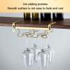 Adjustable Wine Glass Rack,Storage Stemware Holder Under Shelf,Metal Wine Glass Holder,Wine Glass Rack Under Cabinet,Stainless Steel Wine Glass Storage for Bar Kitchen ( Size : 34*21.5cm(13.4*8.5in) ) view 3